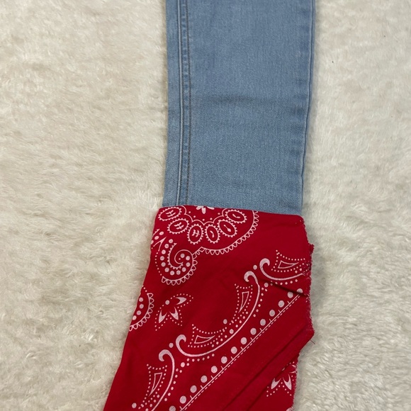 Bandana BOHO Street Wear Woman’s Jeans - Picture 4 of 9